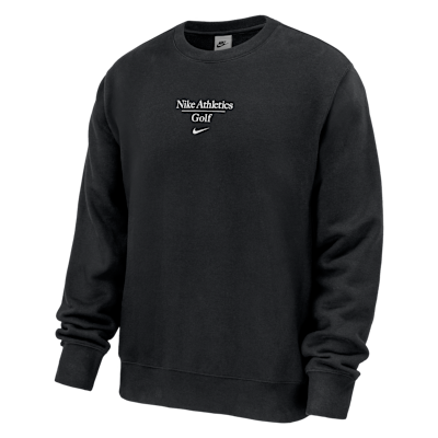 Nike Club Fleece Men's Golf Crew-Neck Sweatshirt. Nike.com